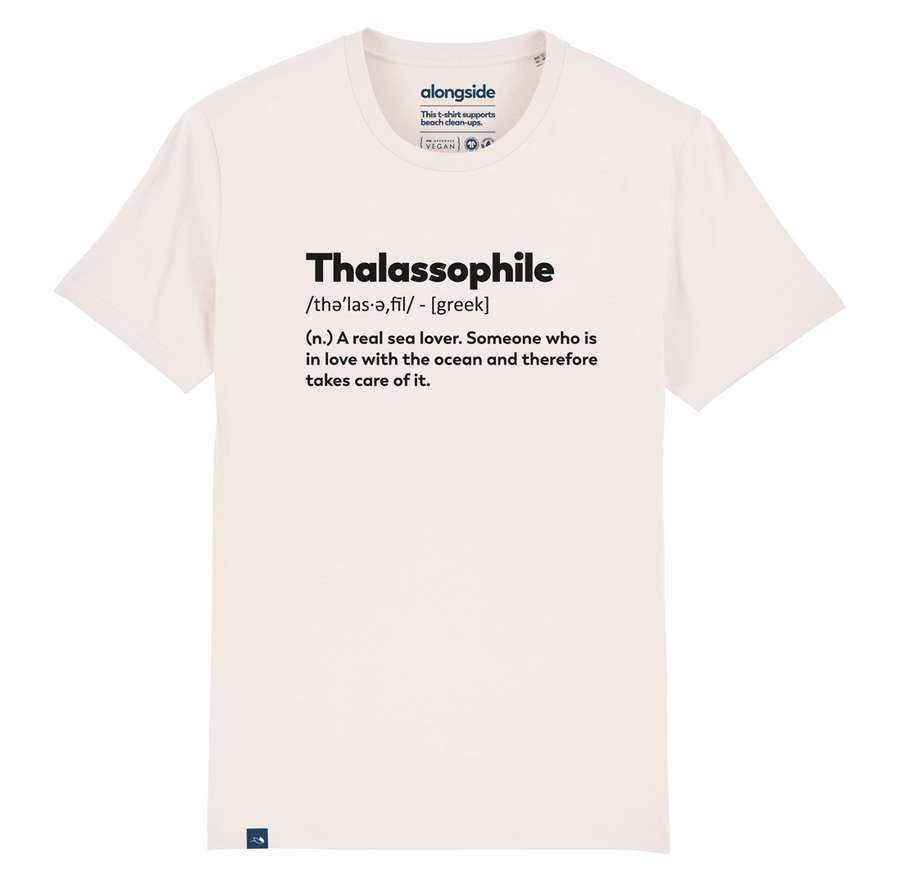 Camiseta Thalassophile blanco vintage