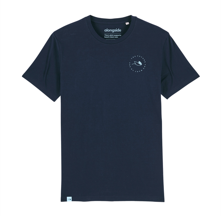 Camiseta 100% orgánica Alongside.eco azul marino